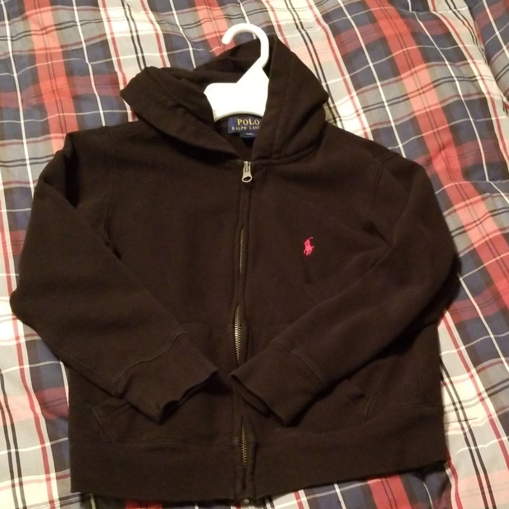 Polo hoodie black